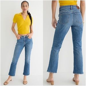 J. Crew Demi-Boot Crop Jean in Canopy Wash